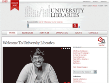 Tablet Screenshot of library.unlv.edu