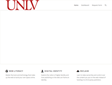 Tablet Screenshot of faculty.unlv.edu