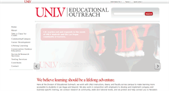 Desktop Screenshot of edoutreach.unlv.edu