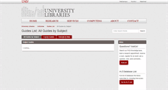 Desktop Screenshot of guides.library.unlv.edu
