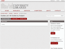 Tablet Screenshot of guides.library.unlv.edu