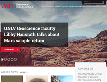 Tablet Screenshot of geoscience.unlv.edu